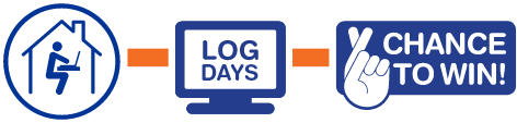 Log your telework days for a chance to win